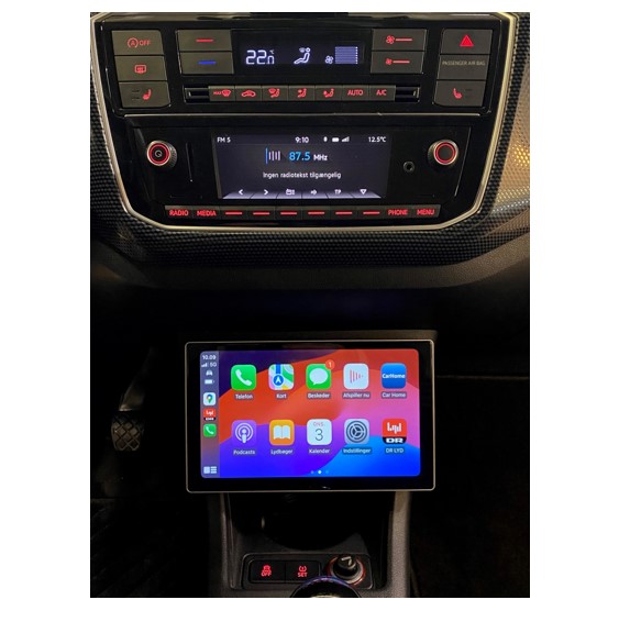 Apple Carplay til Seat Mii med Android auto på 9" skærm