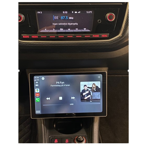 Alternative view of Apple Carplay til VW UP med Android auto på 9" skærm