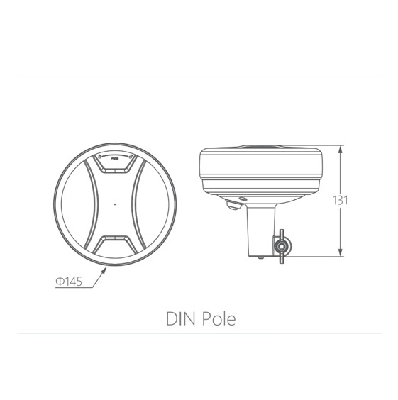 LED beacon tagblink DIN 145mm Hvid/Orange - Billede 3