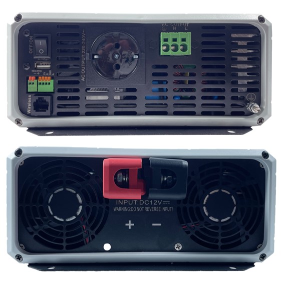 Alternative view of PP serie professionel 3000watt sinus inverter m. display og app