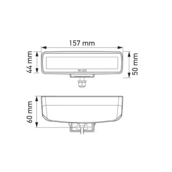 Kombi LED Arbejdslampe, blitzlys, baklys E mærket - Billede 4