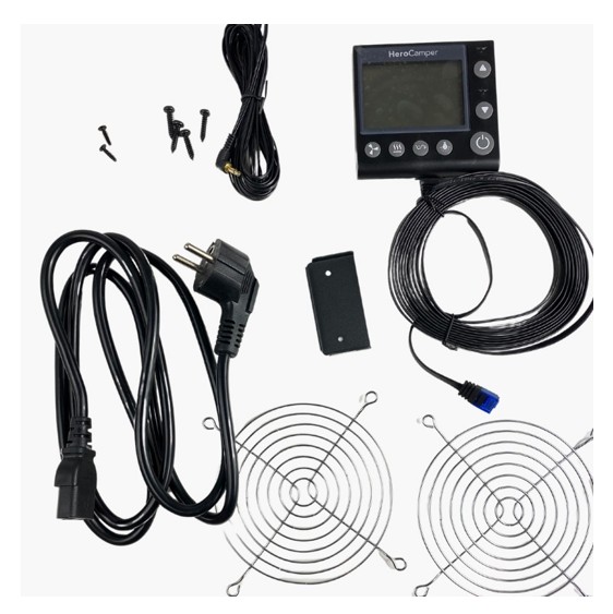 Hero Elektrisk luftvarmer 1500 watt bil & fritid drivhus - Billede 4