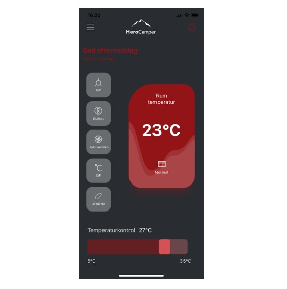 Hero Elektrisk luftvarmer 1500 watt bil & fritid drivhus - Billede 3