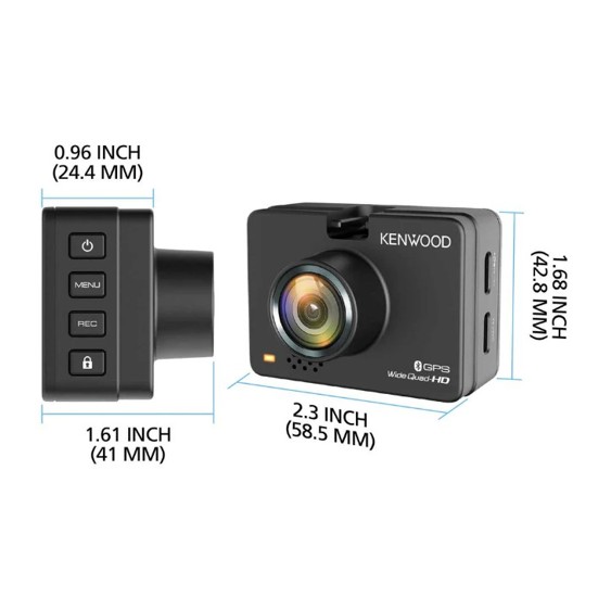 Kenwood Dashcam 2"LCD APP Connect - Billede 4