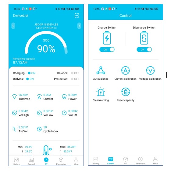 Alternative view of Epsolar Lithium 12V bil batteri 100Ah med BMS150A