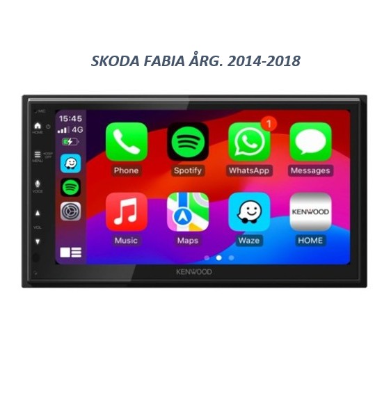 Apple Carplay til Skoda Fabia 2014-2018 + Android Auto