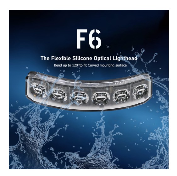 Alternative view of Flex Slimline bøjeligt advarsels blitzlys