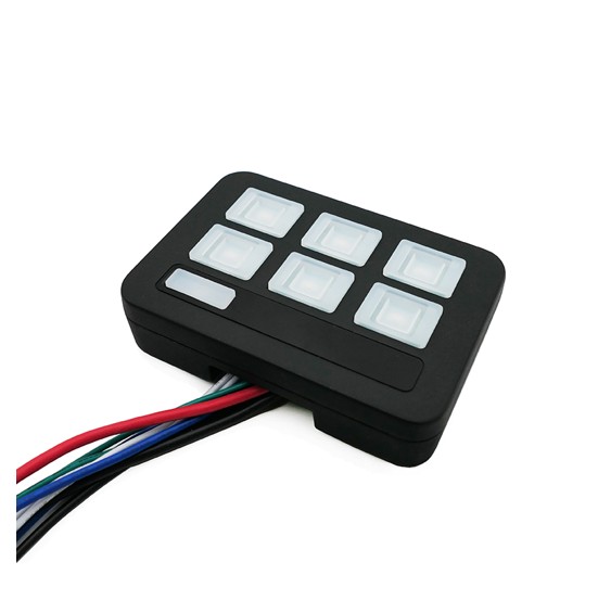 Alternative view of 6 knaps programerbar LED controller