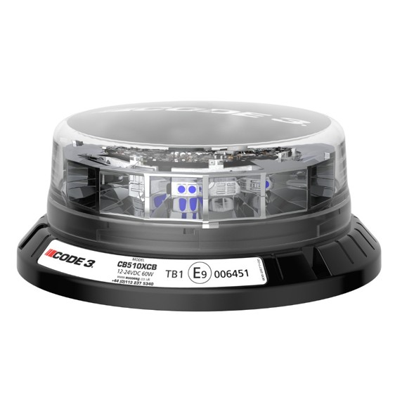 LED lav profil Beacon R65 Orange/ Blåt advarselslys