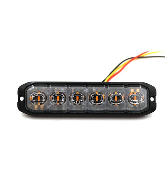 FL6 blitz advarselslys 6 LED blå/orange