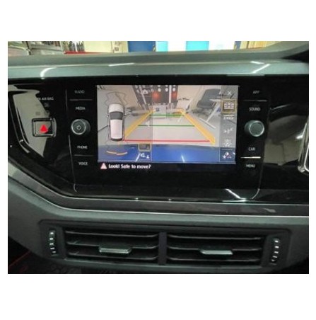 Alternative view of Bakkamera VW Polo emblem