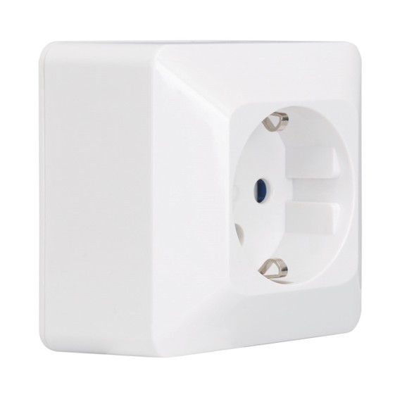 1 STIKDÅSE 4 kantet M JORD HVID