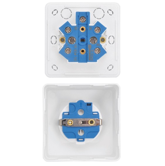 1 STIKDÅSE 4 kantet M JORD HVID - Billede 3