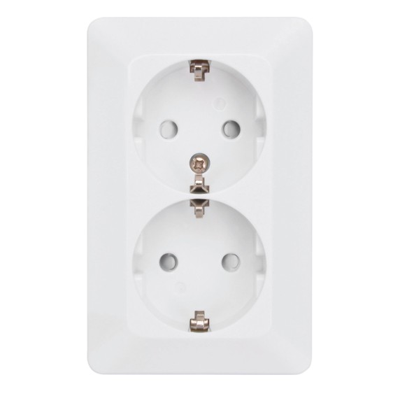 Alternative view of 2-STIKDÅSE 4 kantet M JORD HVID