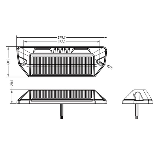 LED manøvrerings lys- scene og baklys R148 godkend - Billede 3